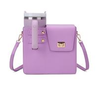 Hiphiprun Stanley Borsetta porta bicchiere - Borsa a tracolla portatile per esterni per Stanley Cup Tumbler borsa, Originale-viola