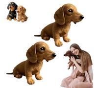 Hiphiprun The Dachy 2.0 - Guarigione emotiva su richiesta, il cane Dachy 2.0 per supporto emotivo, l'abbraccio comfort che hai, ornamenti e decorazioni per divano in peluche a forma di bassotto