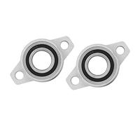 HiPicco Cuscinetto a blocchetto di cuscino, 2 pezzi, KPL006, con flangia, foro da 30 mm, autolineante in lega di zinco, per diametro di 30 mm