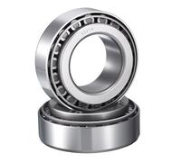 HIPicco Set di 2 cuscinetti conici e coppette per cuscinetti a rulli conici, diametro esterno 50 mm, diametro esterno 90 mm, larghezza 32 mm, set di cuscinetti conici in acciaio cromato, ABEC-3