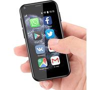 Hipipooo Mini 3G Mobile Telefono, Android 8.1, 2,5 pollici, 1000 mAH, telefono per bambini 2 GB + 16 GB(XS11-Nero)
