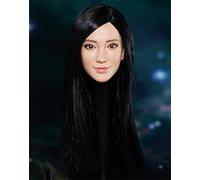 HiPlay 1/6 Scala Femminile Figura Testa Scultura, Affascinante Ragazza Bambola Testa per 12 Pollici Action Figure TBLeague JIAOUDOLL HS107 (B)