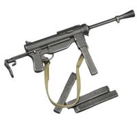 HiPlay 1/6 Scale Action Figure Accessory: M3 Submachine Gun Model for Miniature Collectible Figure