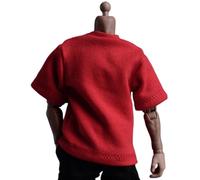 HiPlay 1/6 Scale Figure Doll Clothes: Red T-Shirt for 12'' Collectible Action Figure AT202200E (AT202200E Red)