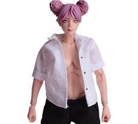 HiPlay ATStory, Macchina Girl Shirt White Color, 1/12 Scale Doll Clothes for 6-inch Collezionabile Figura CSBS