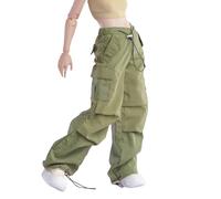 HiPlay Etichetta - Pantaloni Casual Verdi Dritti Accessorio per Abiti da Bambola Adatto a Figure in Scala 1/6 da 12 Pollici