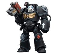 HiPlay JOYTOY Warhammer 40.000 Black Templars Terminator 2 con Pugno Potenziato e Storm Bolter JT03103 Action Figure Scala 1/18