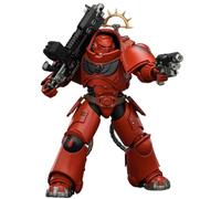 HiPlay JOYTOY Warhammer 40.000: Space Marine 2 Blood Angels Heavy Intercessor con Heavy Bolt Rifle e Bolt Pistol (JT03660 Edizione Gioco) Action Figure in Scala 1/18