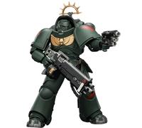HiPlay JOYTOY Warhammer 40.000: Space Marine 2 Dark Angels Heavy Intercessor con Heavy Bolt Rifle e Bolt Pistol (JT03684 Edizione Gioco) Action Figure in scala 1/18