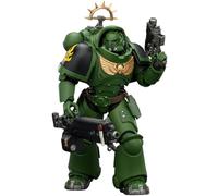 HiPlay JOYTOY Warhammer 40.000: Space Marine 2 Salamanders Heavy Intercessor con Heavy Bolt Rifle e Bolt Pistol (JT03677 Edizione Gioco) Action Figure in Scala 1/18