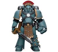 HiPlay JoyToy Warhammer The Horus Heresy Figura da collezione: Figli di Horus MKIV Sergente della squadra tattica con pugno di potere Action Figure in scala 1:18 JT9572