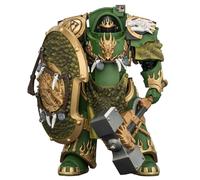 HiPlay JOYTOY Warhammer The Horus Heresy: Salamanders Firedrake Terminator 1 con Martello del Tuono e Scudo della Tempesta a Scaglie di Drago (JT04629) Figura d'azione scala 1/18 da 4,8 pollici