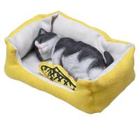 HiPlay JXK JXK202C - Statuetta di gatto letargico, sapientemente dipinta a mano, realistica, in resina sicura, scala 1:6, statuetta in miniatura a forma di animale