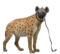 HiPlay JXK JXK215B2 - Statuetta di gatto da collezione, iena, dipinta a mano, realistica, in resina sicura, scala 1:6