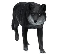 HiPlay JXK JXK223A4 - Statuetta di lupo da collezione, lupo grigio comune, sapientemente dipinto a mano, realistico, in resina sicura, scala 1:6