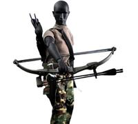 HiPlay X-TOYS 1/6 Arco e Frecce in Plastica Nera Accessorio Arma Rambo per Figure da 12 Pollici