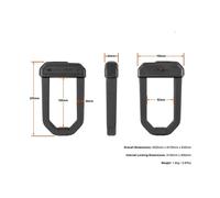 Hiplok Lucchetto A U D1000 Black