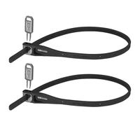 Hiplok Z Lok Twin Pack Black Cavo d'acciaio-Serratura