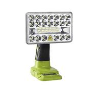 Hipoke 18V Tools LED Light Faretto portatile per esterni a lungo raggio 18W 2000LM Torcia Lampada da lavoro a LED senza fili Compatibile con Ryobi ONE+ 14,4V-18V Li-ion Ni-Cd Ni-Mh Batteria P107 P108