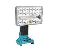 Hipoke Lampada da lavoro a LED senza fili 18V Lampada da cantiere portatile per esterni ad ampio e lungo raggio con porta USB compatibile con MaKita 14,4V-20V BL1830 batteria agli ioni di litio