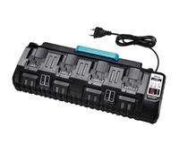 Hipoke Porte 2 USB Multi Fast Charger Compatibile con Dewalt 18V Batteria al Litio Sostituisci il Caricatore