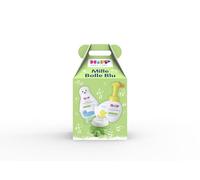 HiPP Baby Care, Cofanetto Mille Bolle Blu con Linea Fun: Doccia Shampoo 2 in 1 Fochetta 200ml, Mousse Detergente Paperella 250ml, Crema Idratante Tartaruga 100ml