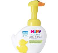 HiPP - Baby Care - Mousse Detergente per Bambini a Forma di Simpatica Paperella, Deterge e Idrata Corpo e Mani, per Pelli Sensibili, con Estratto Naturale di Mandorle Bio, 1 Flacone da 250 ml