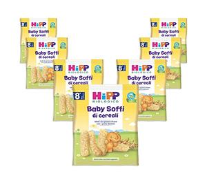 HiPP - Baby Soffi di Cereali Bio, 7 Confezioni da 30 g