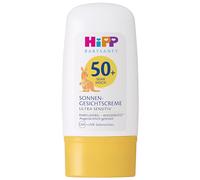 HiPP Babysanft Crema viso solare SPF (SPF) 50+, senza profumo e impermeabile, ideale per la pelle sensibile di neonati e bambini, 30 ml