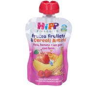 HiPP Frutta Frullata & Cereali Antichi Mela Banana e Lampone con Farro, 90g