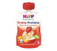 HiPP Bio Frutta Frullata mela banana e fragola per lo svezzamento, 90 g