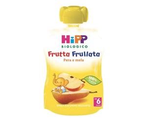 HiPP Bio frutta frullata mela e pera per lo svezzamento, 90 g