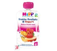 HIPP BIO FRUTTA FRULLATA YOGURT MELA FRUTTI ROSSI 90 G