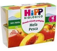 HIPP BIO FRUTTA GRATTUGGIATA MELA PESCA 4X100 G