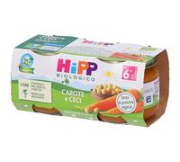 Hipp Bio Omogeneizzato Carote Ceci 6+m 2x80 g Pappa