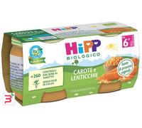 HIPP BIO OMOGENEIZZATO CAROTE/LENTICCHIE 2X80 G