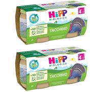 Hipp Bio Omogeneizzato Tacchino 2 Pezzi Da 80 G 2x160 g Pappa