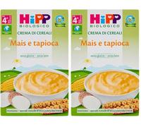 Hipp Biologico Crema Di Cereali Mais Tapioca Bio, 200g (Confezione da 2)
