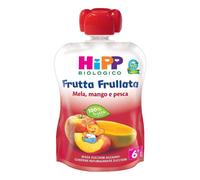 HiPP Biologico Frutta Frullata Mela, Mango e Pesca 90 g Frutta
