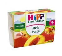 HIPP BIO FRUTTA GRATTUGGIATA MELA PESCA 4X100 G