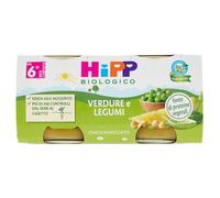 HiPP Biologico Omogeneizzato di Verdure e Legumi dai 6+ Mesi, 2 x 80g
