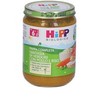 HiPP Biologico Pappa Completa Fantasia di Verdure con Pollo e Riso 4x1