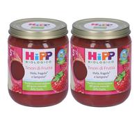 Hipp Biologico Tesori di Frutta Mela Fragola e Lampone Purea 2x160 g
