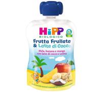Hipp - Frutta Frullata e Latte Di Cocco Gusto Mela Banana E Mango Biologico Confezione 90 Gr (Scadenza Prodotto 10/2025)