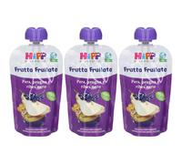 HiPP Frutta Frullata Pera Prugna e Ribes Nero 3x90 g Sciroppo