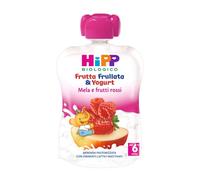 Hipp Frutta Frullata Yogurt Mela e Frutti Rossi Offerta 3 Confezioni da 90gr