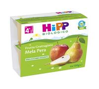 HIPP BIO FRUTTA GRATTUGGIATA MELA PERA 4VASETTIX100G
