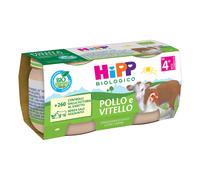 HIPP ITALIA Srl HIPP BIO OMOGENEIZZATO POLLO E VITELLO 2 PEZZI DA 80 G