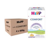 HiPP Latte Comfort in Polvere, Anti-Coliche, dalla Nascita Fino AI 12 Mese, 4 Confezioni da 600 gr, Latte in Polvere, Neonato, Latte in Polvere per Neonati