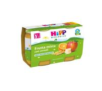 Hipp - Merenda Base Frutta: Confezione 2x125 gr, Frutta mista con cereali